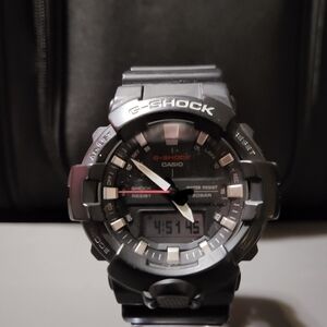G-SHOCK WATCH GA-800 SILVER AND BLACK